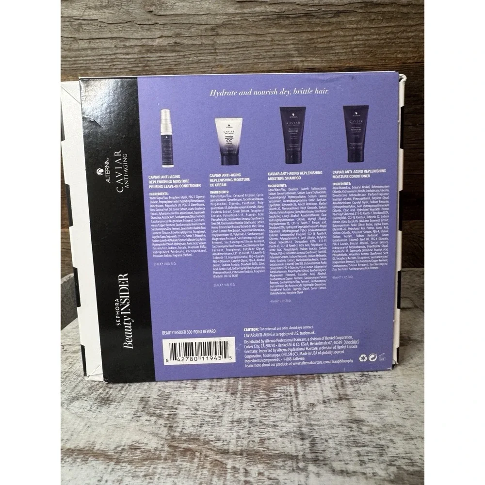 Alterna Caviar Beauty Insider Bundle – Shampoo, Conditioner, CC Cream + Leave-In